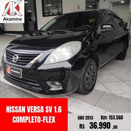 NISSAN VERSA 1.6 16V FLEX SV 4P MANUAL NISSAN VERSA 1.6 16V FLEX SV 4P MANUAL